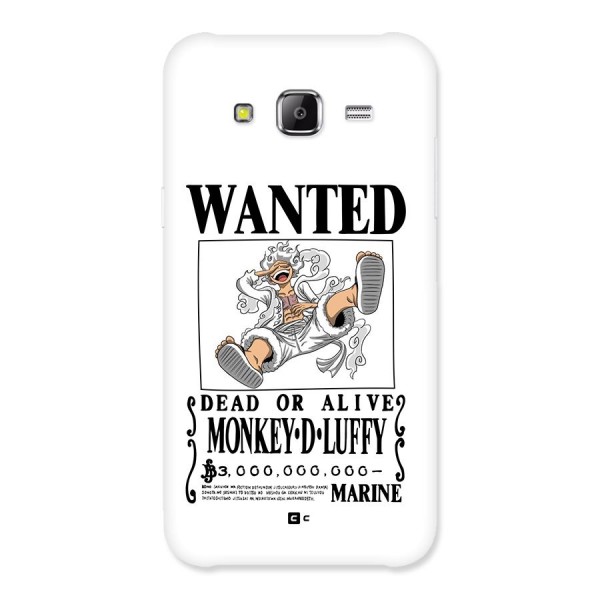 Munkey D Luffy Wanted  Back Case for Galaxy J2 Prime