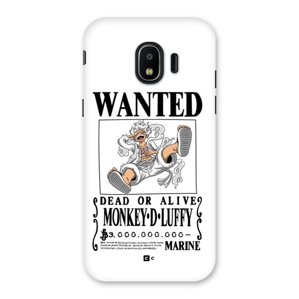 Munkey D Luffy Wanted  Back Case for Galaxy J2 Pro 2018