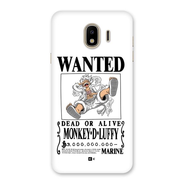 Munkey D Luffy Wanted  Back Case for Galaxy J4
