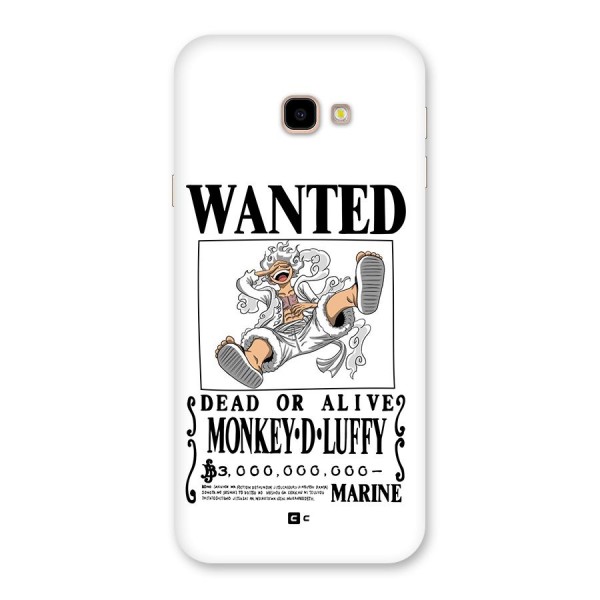 Munkey D Luffy Wanted  Back Case for Galaxy J4 Plus