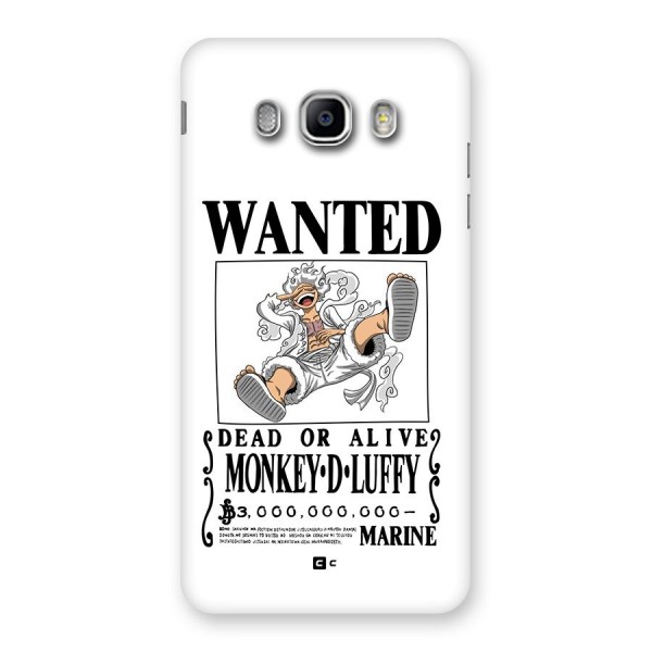 Munkey D Luffy Wanted  Back Case for Galaxy J5 2016