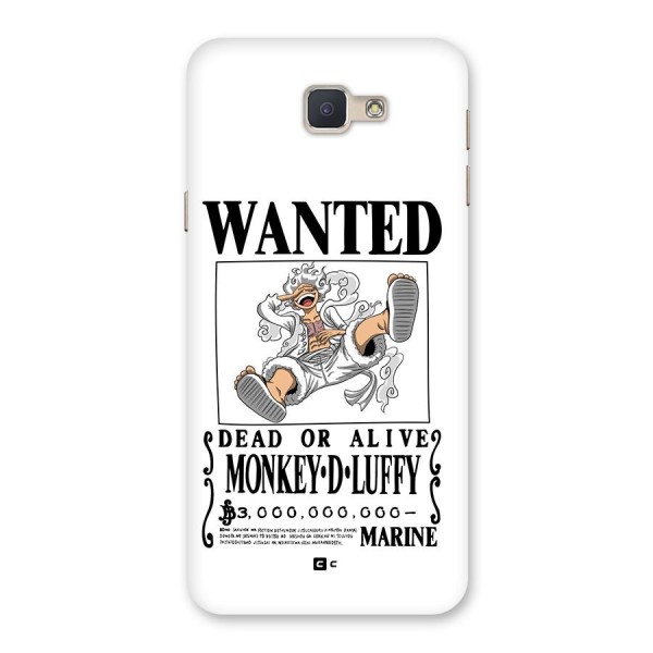 Munkey D Luffy Wanted  Back Case for Galaxy J5 Prime