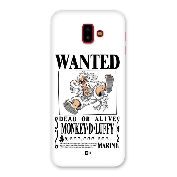 Munkey D Luffy Wanted  Back Case for Galaxy J6 Plus