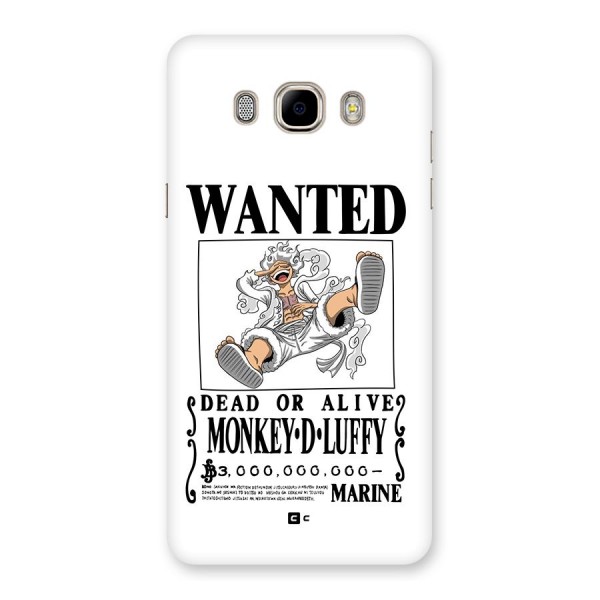 Munkey D Luffy Wanted  Back Case for Galaxy J7 2016