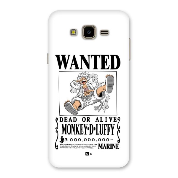Munkey D Luffy Wanted  Back Case for Galaxy J7 Nxt