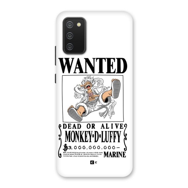 Munkey D Luffy Wanted  Back Case for Galaxy M02s