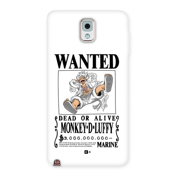 Munkey D Luffy Wanted  Back Case for Galaxy Note 3