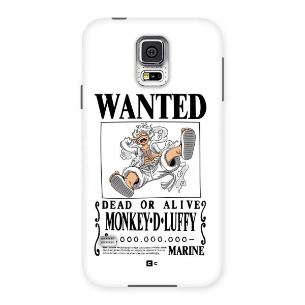 Munkey D Luffy Wanted  Back Case for Galaxy S5