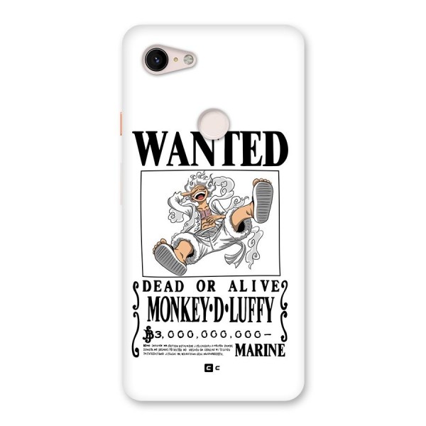 Munkey D Luffy Wanted  Back Case for Google Pixel 3 XL