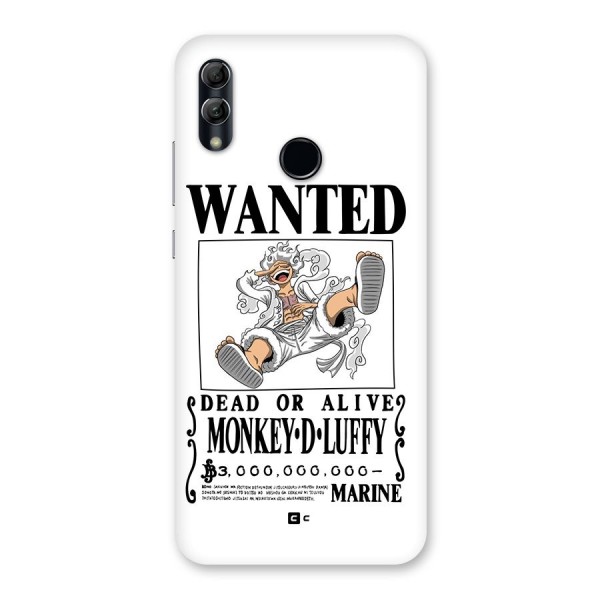 Munkey D Luffy Wanted  Back Case for Honor 10 Lite