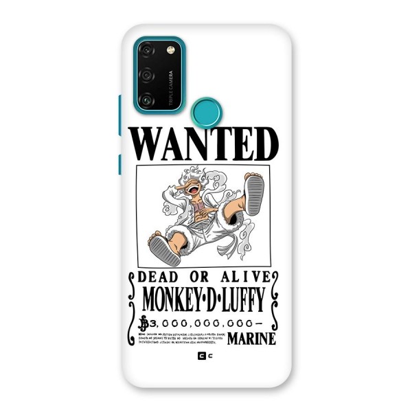 Munkey D Luffy Wanted  Back Case for Honor 9A