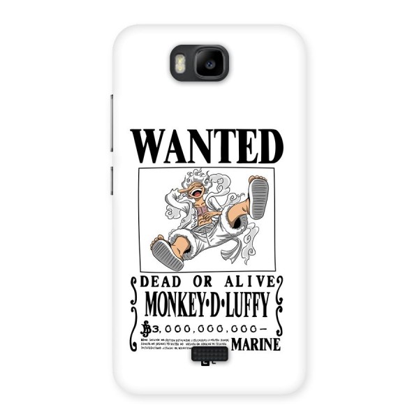 Munkey D Luffy Wanted  Back Case for Honor Bee