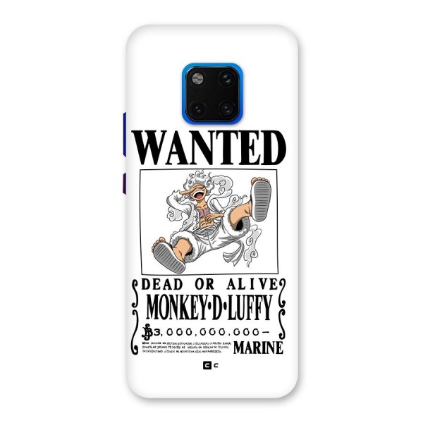 Munkey D Luffy Wanted  Back Case for Huawei Mate 20 Pro