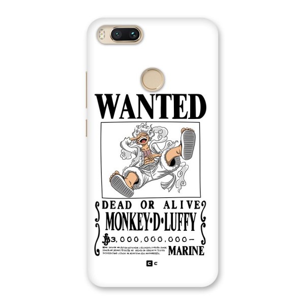 Munkey D Luffy Wanted  Back Case for Mi A1