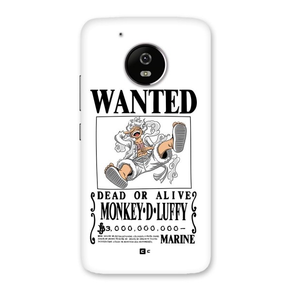 Munkey D Luffy Wanted  Back Case for Moto G5