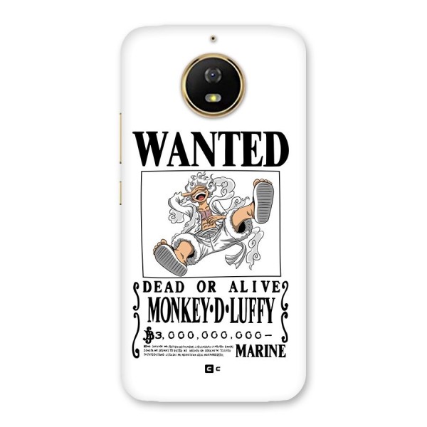 Munkey D Luffy Wanted  Back Case for Moto G5s
