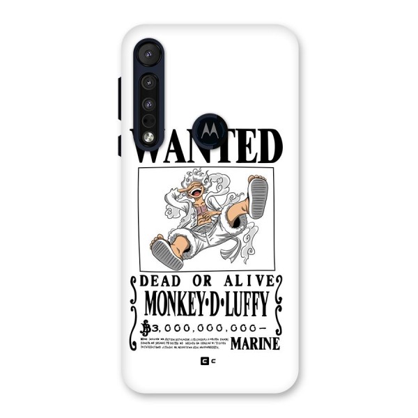 Munkey D Luffy Wanted  Back Case for Motorola One Macro