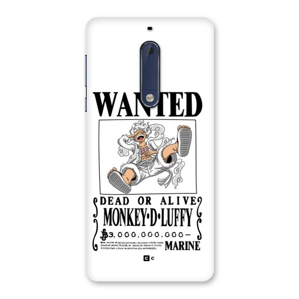 Munkey D Luffy Wanted  Back Case for Nokia 5