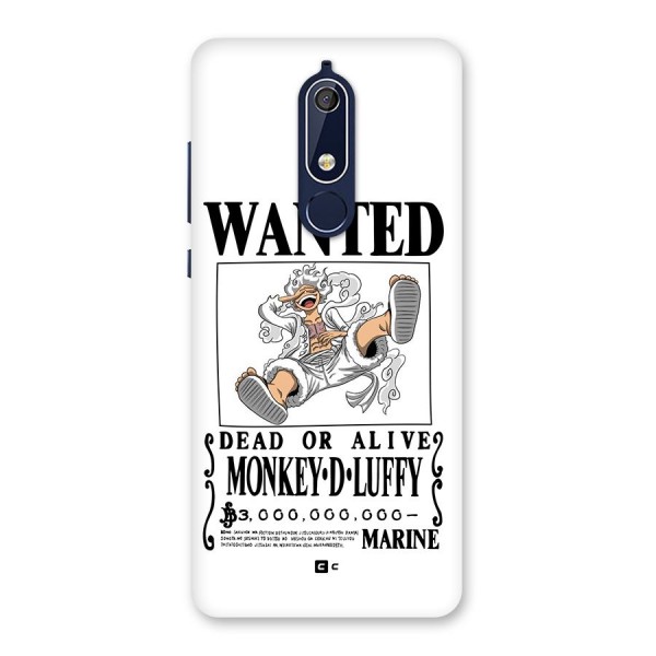 Munkey D Luffy Wanted  Back Case for Nokia 5.1