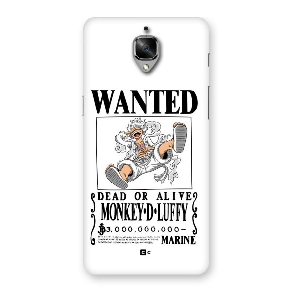 Munkey D Luffy Wanted  Back Case for OnePlus 3