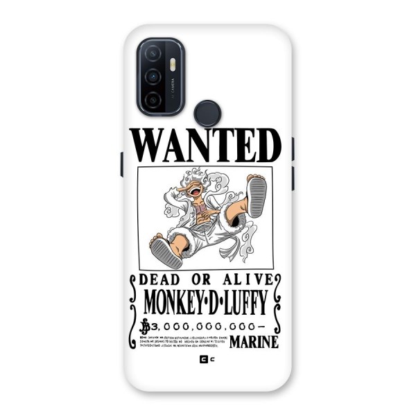 Munkey D Luffy Wanted  Back Case for Oppo A32