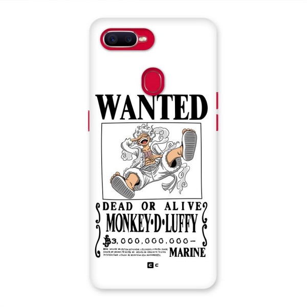 Munkey D Luffy Wanted  Back Case for Oppo F9 Pro