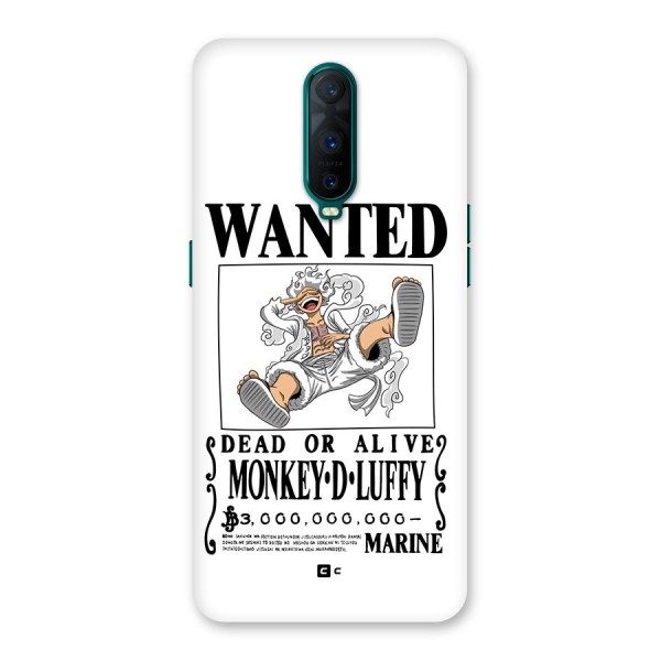Munkey D Luffy Wanted  Back Case for Oppo R17 Pro