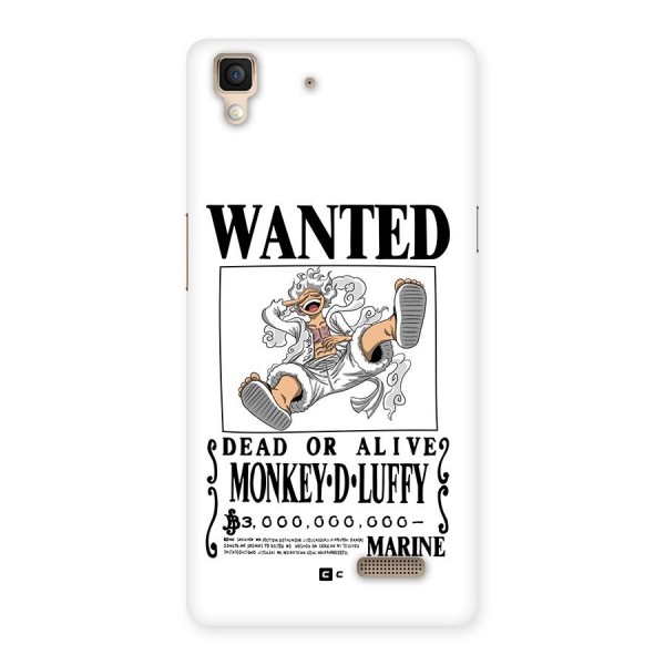Munkey D Luffy Wanted  Back Case for Oppo R7