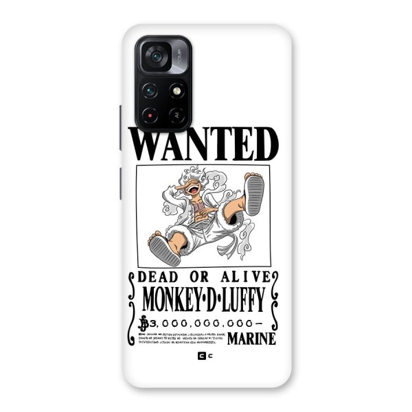 Munkey D Luffy Wanted  Back Case for Poco M4 Pro 5G