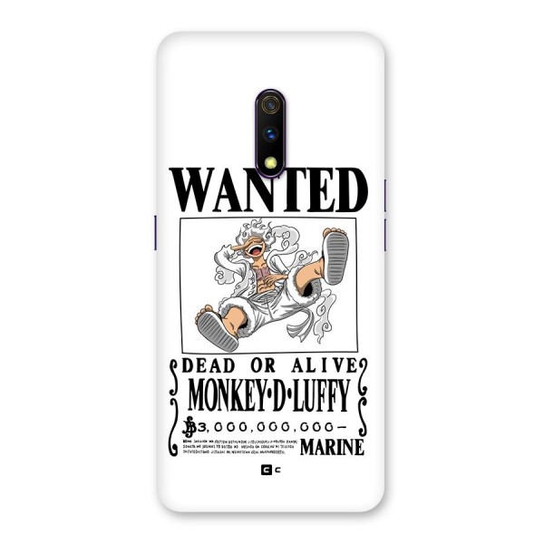 Munkey D Luffy Wanted  Back Case for Realme X