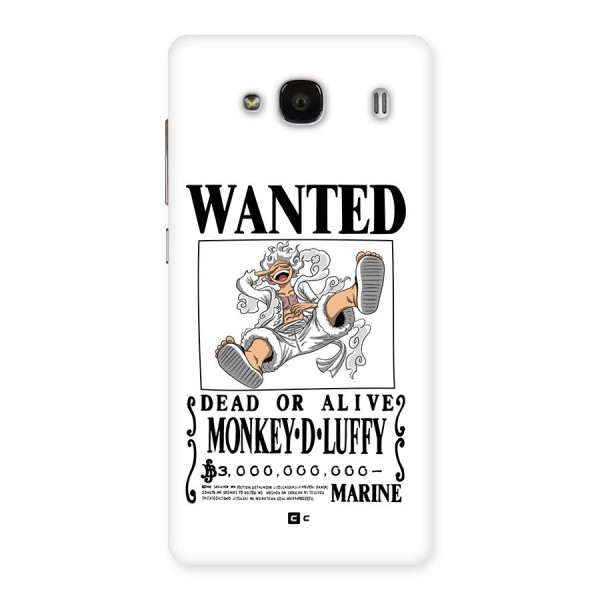 Munkey D Luffy Wanted  Back Case for Redmi 2
