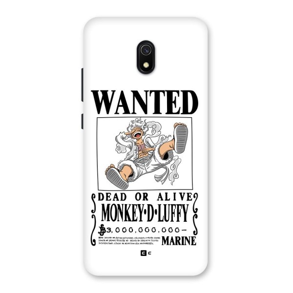 Munkey D Luffy Wanted  Back Case for Redmi 8A