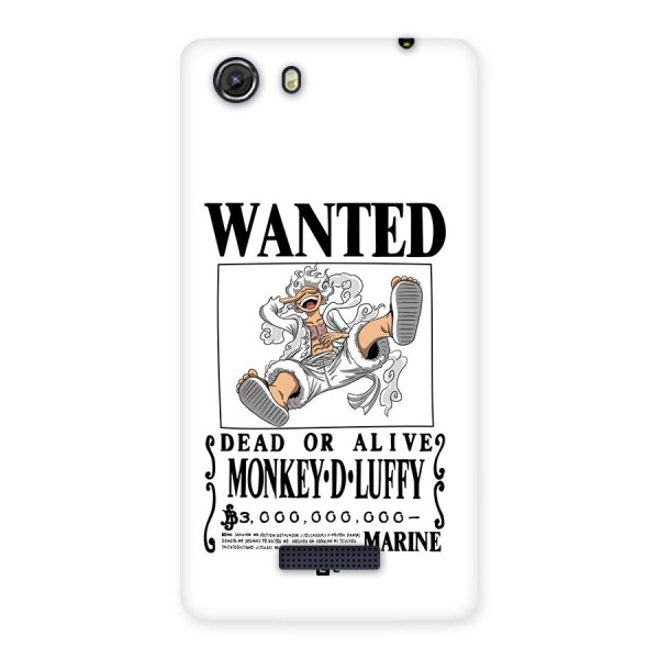 Munkey D Luffy Wanted  Back Case for Unite 3