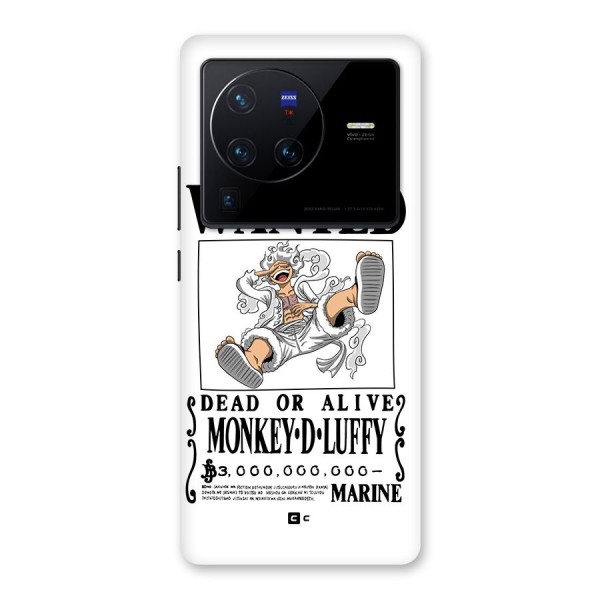 Munkey D Luffy Wanted  Back Case for Vivo X80 Pro