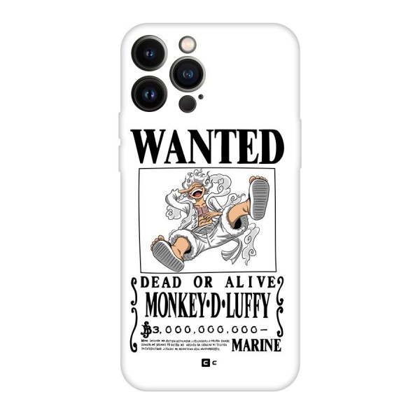 Munkey D Luffy Wanted  Back Case for iPhone 13 Pro Max