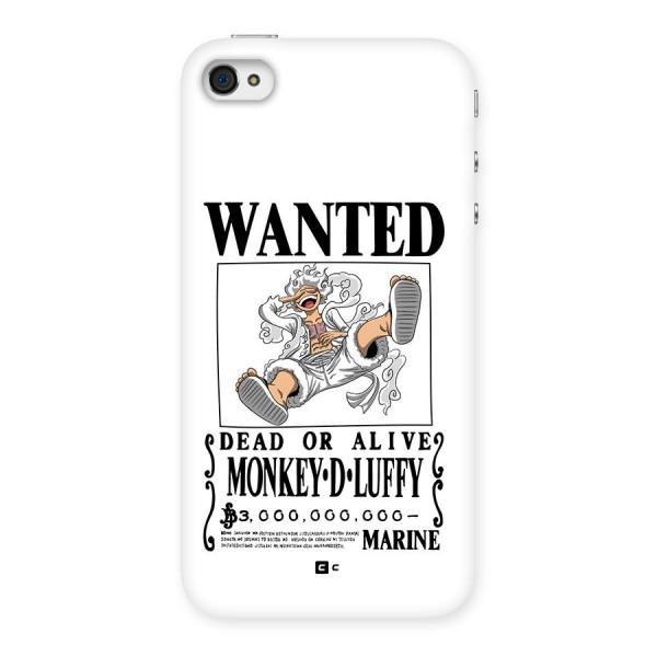 Munkey D Luffy Wanted  Back Case for iPhone 4 4s