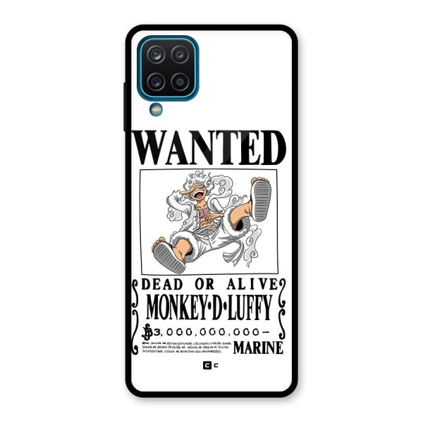 Munkey D Luffy Wanted  Glass Back Case for Galaxy A12