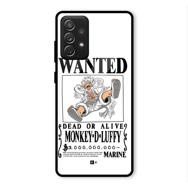 Munkey D Luffy Wanted  Glass Back Case for Galaxy A72