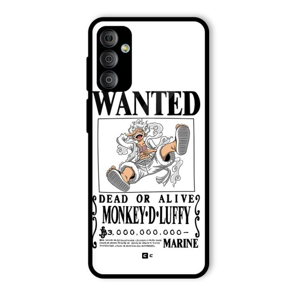 Munkey D Luffy Wanted  Glass Back Case for Galaxy F23