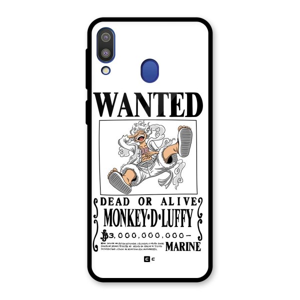 Munkey D Luffy Wanted  Glass Back Case for Galaxy M20