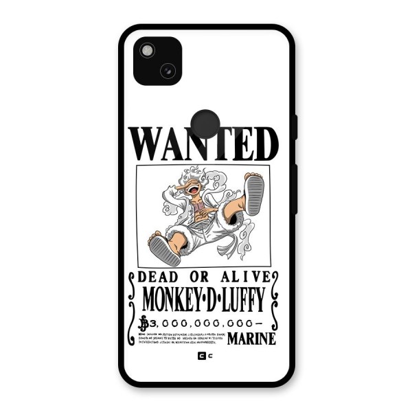 Munkey D Luffy Wanted  Glass Back Case for Google Pixel 4a