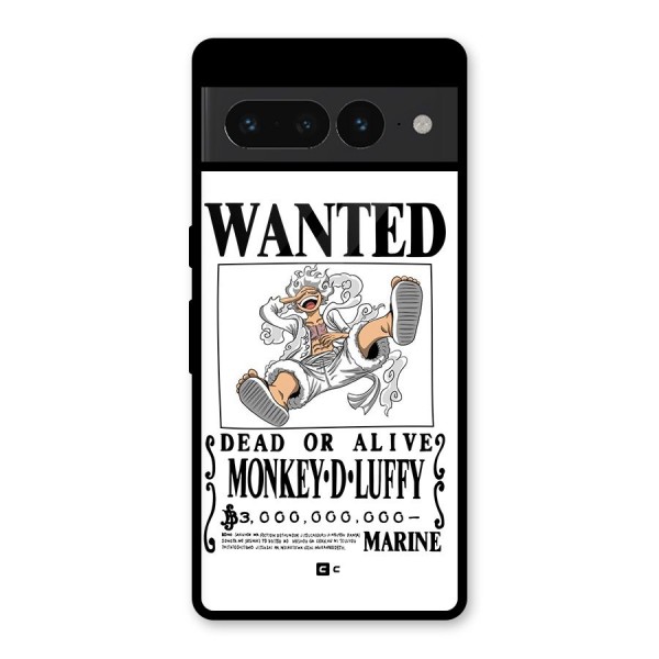 Munkey D Luffy Wanted  Glass Back Case for Google Pixel 7 Pro