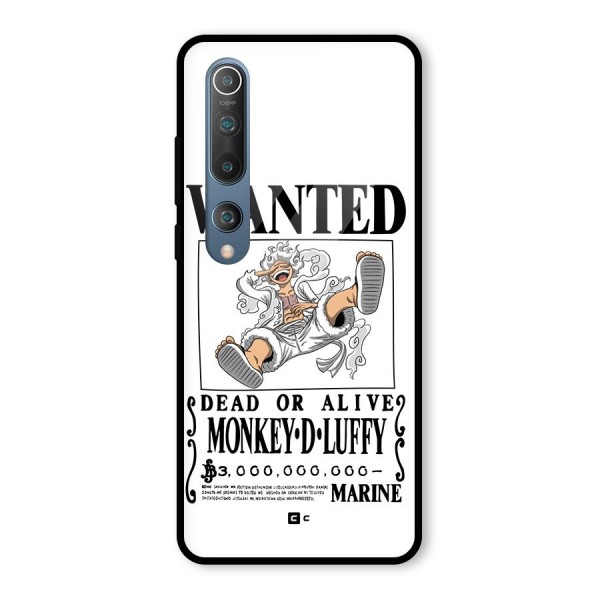 Munkey D Luffy Wanted  Glass Back Case for Mi 10