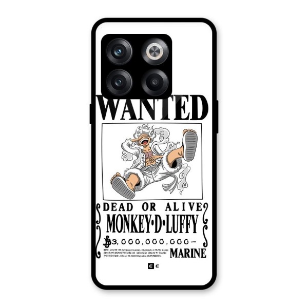 Munkey D Luffy Wanted  Glass Back Case for OnePlus 10T