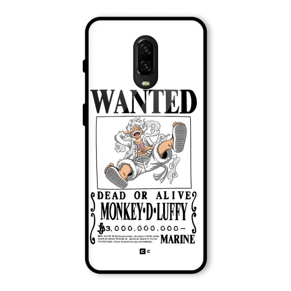 Munkey D Luffy Wanted  Glass Back Case for OnePlus 6T