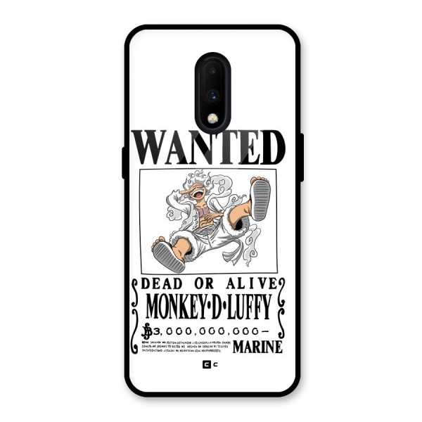 Munkey D Luffy Wanted  Glass Back Case for OnePlus 7