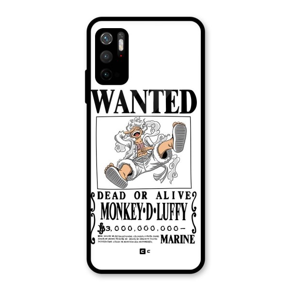 Munkey D Luffy Wanted  Glass Back Case for Poco M3 Pro 5G