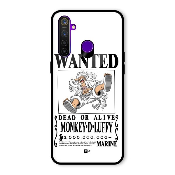 Munkey D Luffy Wanted  Glass Back Case for Realme 5 Pro