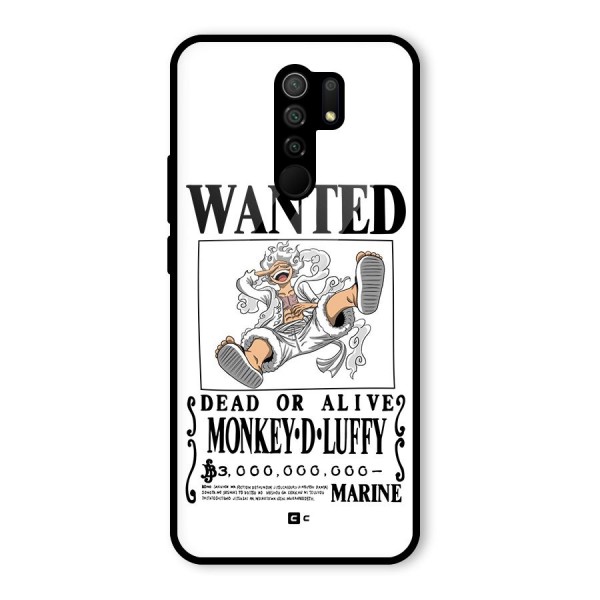 Munkey D Luffy Wanted  Glass Back Case for Redmi 9 Prime