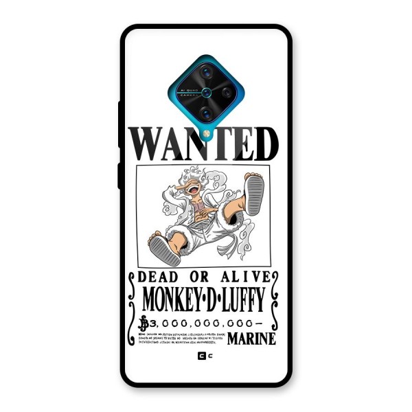Munkey D Luffy Wanted  Glass Back Case for Vivo S1 Pro